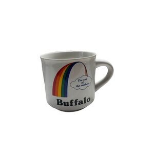 Vintage Buffalo Coffee Mug The End of the Rainbow Papel USA